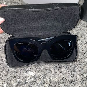 Black Chanel sunglasses